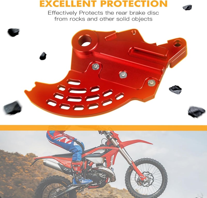 NICECNC Red Rear Brake Disc Shield Compatible with BETA 390/430/480RR 4T Enduro Racing 390/430/500RR-S 4T Xtrainer 300 2015-2024 See Fitment - Image 5